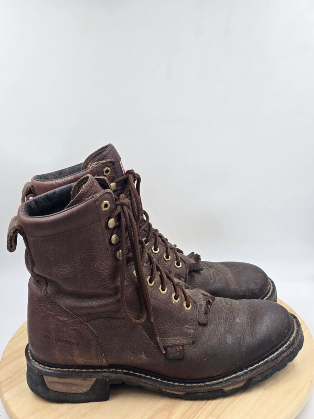 Tony Lama TLX 8" Briar Pitstop Waterproof Lace Up Work Boots TW2006 Men’s 10.5D